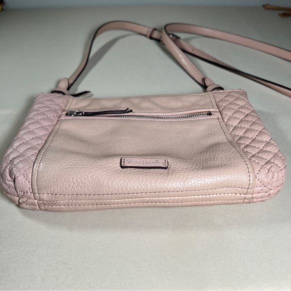 Vera Bradley Small Carryall Leather Crossbody Bag in "Pink Sands" Neutral Casual - Picture 4 of 16
